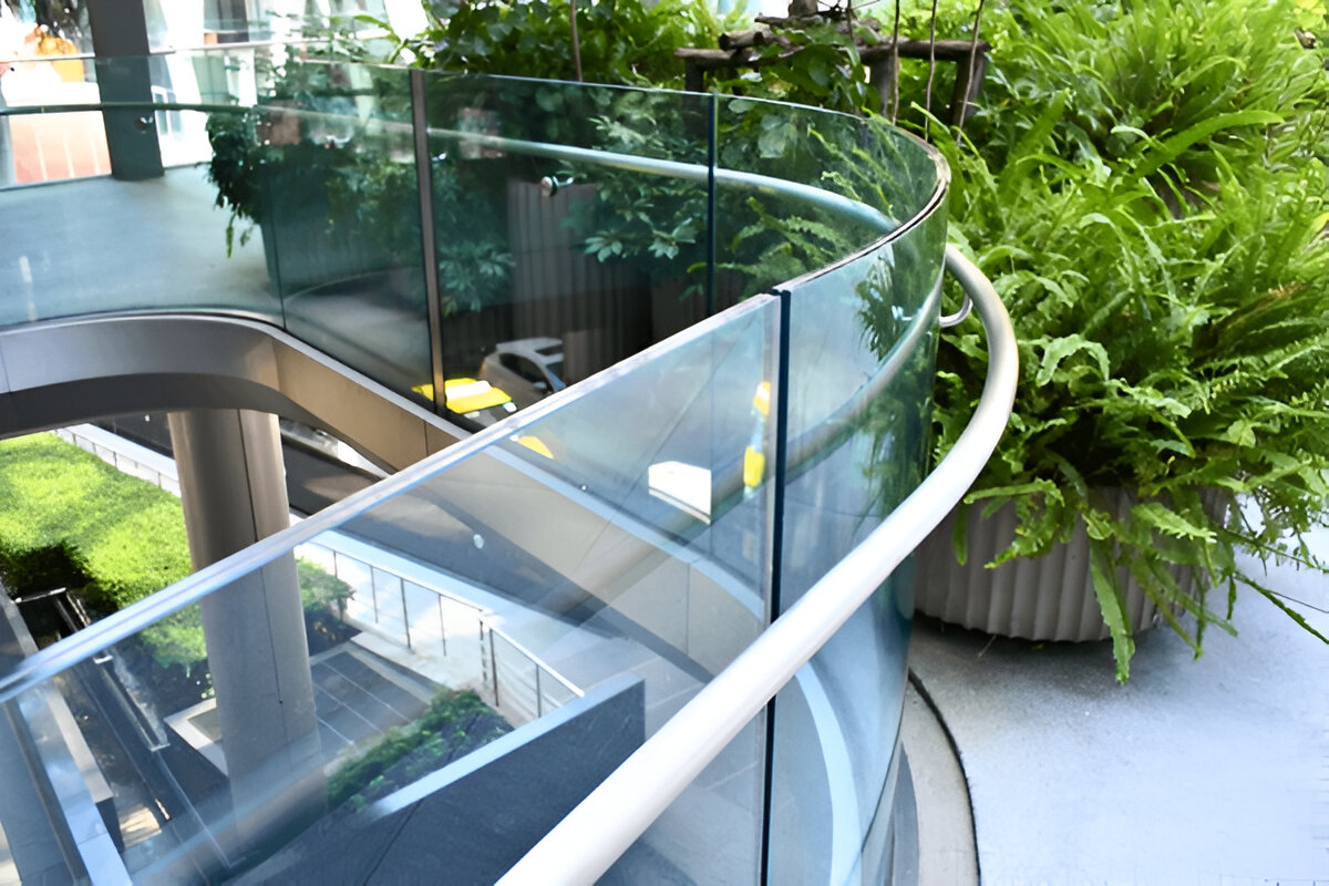 Curved Glass Railing System