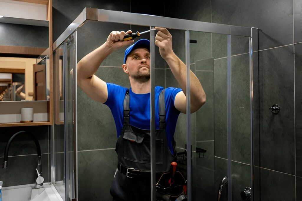 Custom Shower Door Installation