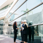 modern glass door canopy