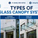 types of glass canopy systems
