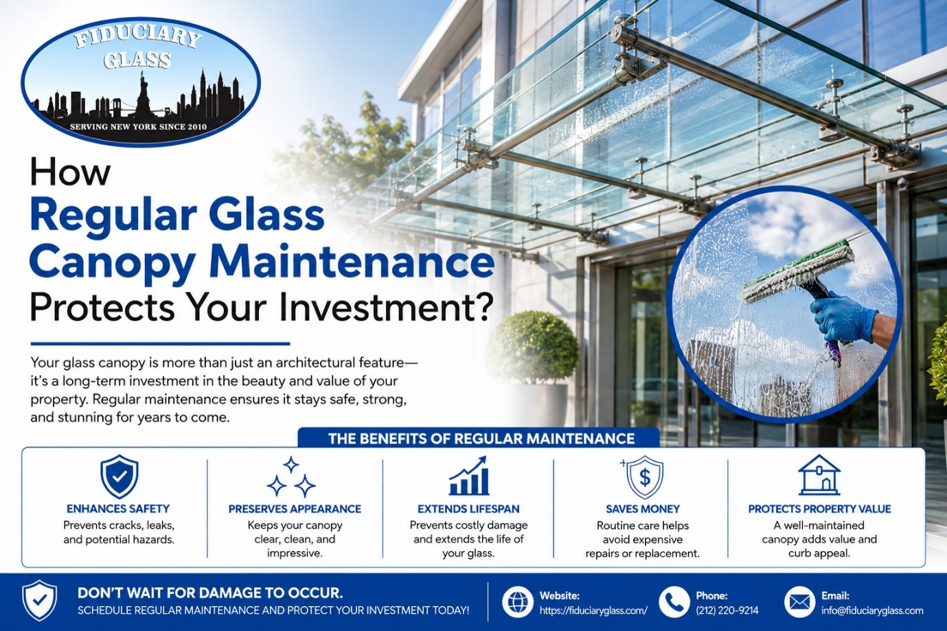 Glass Canopy Maintenance
