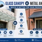 Glass Canopy vs Metal Awning