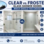Clear vs. Frosted Glass Shower Doors
