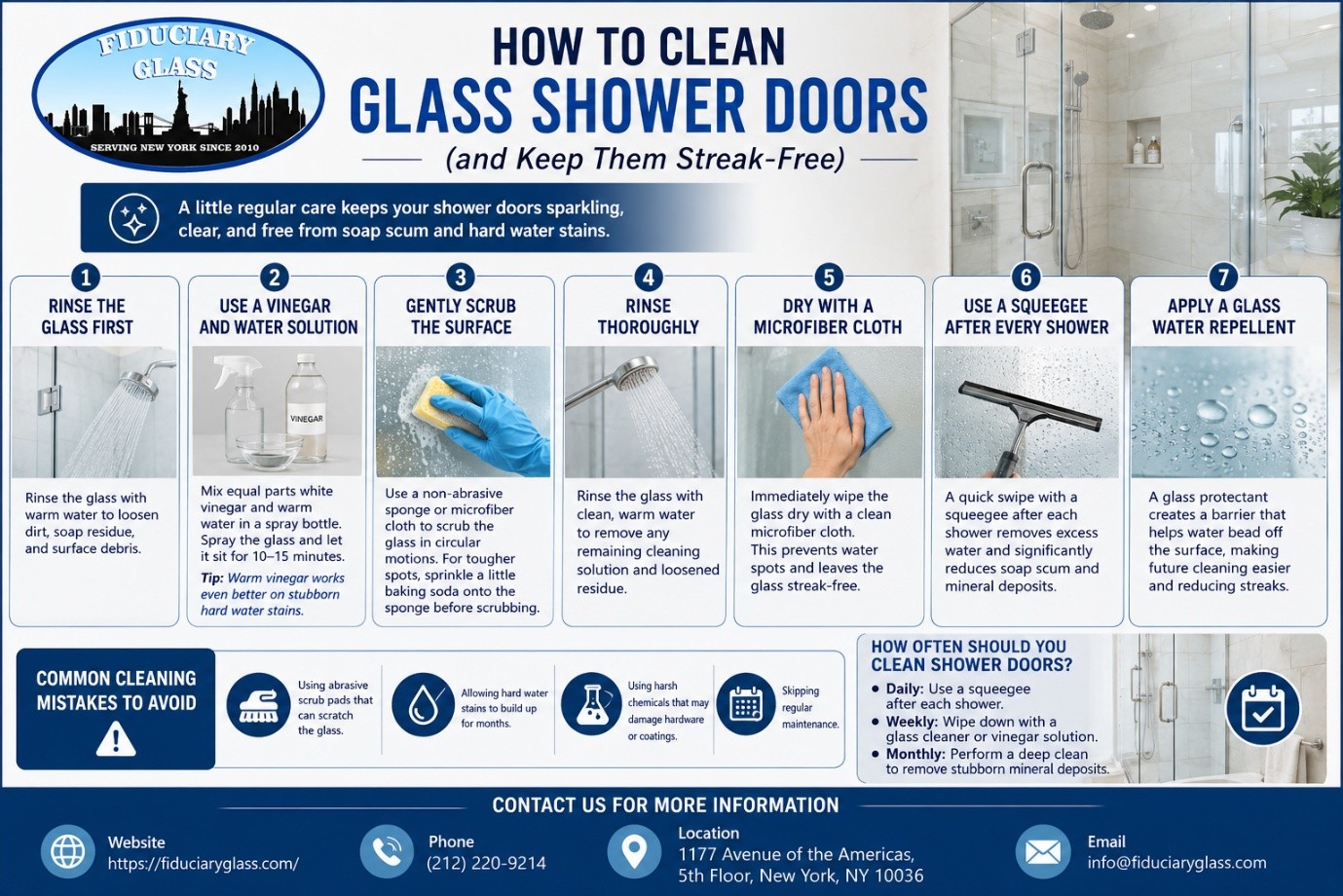 How to Clean Glass Shower Doors