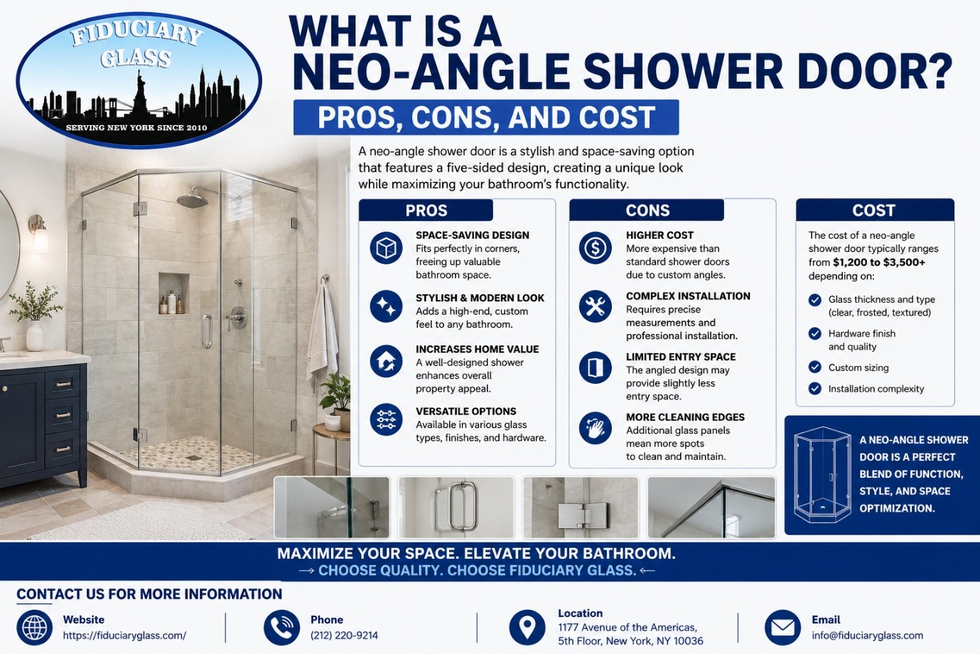 Neo-Angle Shower Door